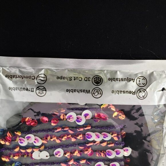 True Love 2 Pieces Fashion Mask One Size - Picture 3 of 5